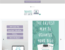 Tablet Screenshot of bloggersgetsocial.com